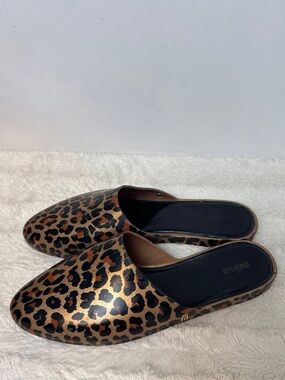MELISSA SHOES - Made in Brazil - Leopard Plastic Mules / Slides.
Size: 10
